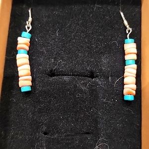Native American sterling and turquoise earrings.